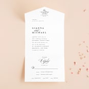 "Everything Love" - Savvy Wedding Invitations in Ebony by Louise Kay - Front Open