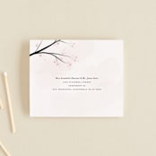 "Cherry Blossoms" - Savvy Wedding Invitations in Cherry Blossom by Stephanie Hawkes - FREE Recipient Addressing