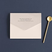 "Ink Blossoms" - Savvy Wedding Invitations in Red Tone by Ani Somi - Closed
