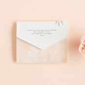 "New Blossoms" - Savvy Wedding Invitations in Peach by Olivia Raufman - Closed