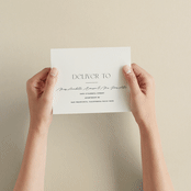 "The Manor" - Savvy Wedding Invitations in Buff by Pixel and Hank - How it works