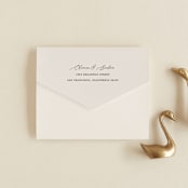 "The Manor" - Savvy Wedding Invitations in Buff by Pixel and Hank - Closed