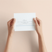 "Calm Water" - Savvy Wedding Invitations in Sky by Nicole Walsh - How it works