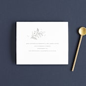 "Simple Crest" - Savvy Wedding Invitations in Sage by Kristen Smith - FREE Recipient Addressing