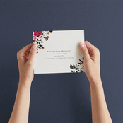 "Rose Garden" - Savvy Wedding Invitations in Magenta by Leah Bisch - How it works