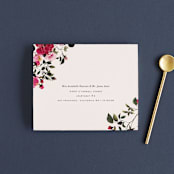 "Rose Garden" - Savvy Wedding Invitations in Magenta by Leah Bisch - FREE Recipient Addressing