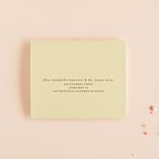 "Sophia" - Savvy Wedding Invitations in Sunshine by Ani Somi - FREE Recipient Addressing