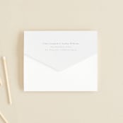 "Overlay" - Savvy Wedding Invitations in Dove by Meggy Masters - Closed