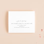 "Black-Tie" - Savvy Wedding Invitations in Noir by Benita Crandall - FREE Recipient Addressing