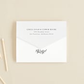 "Quintessential" - Savvy Wedding Invitations in Cotton by Everett Paper Goods - Closed