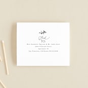 "Quintessential" - Savvy Wedding Invitations in Cotton by Everett Paper Goods - FREE Recipient Addressing