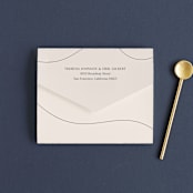 "Engraved" - Savvy Wedding Invitations in Charcoal by Claudia Orengo - Closed