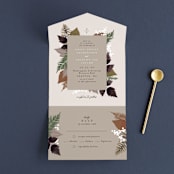 "Autumnal" - Savvy Wedding Invitations in Natural by Alethea and Ruth - Front Open