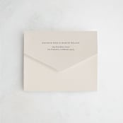 "Corner" - Savvy Wedding Invitations in Linen by Kelly Schmidt - Closed