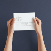 "The Ultimate After Party" - Savvy Wedding Invitations in Fog by Becky Nimoy - How it works