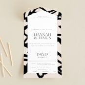 "West Side" - Savvy Wedding Invitations in Slate by Hudson meet Rose - Front Open