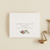 "Tropical garden" - Savvy Wedding Invitations in Lime by Elly - FREE Recipient Addressing