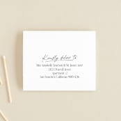 "A formal request" - Savvy Wedding Invitations in Jet by Lea Delaveris - FREE Recipient Addressing