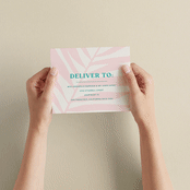 "The Palm" - Savvy Wedding Invitations in Flamingo by Pixel and Hank - How it works