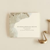"Organic Elegance" - Savvy Wedding Invitations in Sand by Carrie Moradi - FREE Recipient Addressing