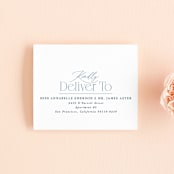 "Modern Romance" - Savvy Wedding Invitations in Navy by Hooray Creative - FREE Recipient Addressing