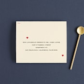 "Pair of Hearts from Disney's Alice In Wonderland" - Savvy Wedding Invitations in Ruby by Baumbirdy - FREE Recipient Addressing
