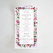 "Gather" - Savvy Wedding Invitations in Lilac by Susan Moyal - Front Open