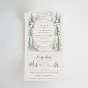"Paradise" - Savvy Wedding Invitations in Forest by Petra Kern - Front Open