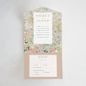 "english garden" - Savvy Wedding Invitations in Daffodil by Lindsay Megahed - Front Open