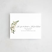 "Lilac Bloom" - Savvy Wedding Invitations in Opal by Susan Moyal - FREE Recipient Addressing
