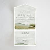 "Countryside" - Savvy Wedding Invitations in Emerald by Petra Kern - Front Open