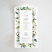 "Fresh Classic" - Savvy Wedding Invitations in Porcelain by Susan Moyal - Front Open
