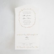 "delicate florals" - Savvy Wedding Invitations in Snow by Lori Wemple - Front Open