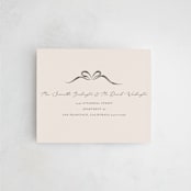 "Bow" - Savvy Wedding Invitations in Tuxedo by Corinne Malesic - FREE Recipient Addressing