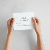 "Conley" - Savvy Wedding Invitations in Leaf by Kristie Kern - How it works