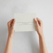 "Glide" - Savvy Wedding Invitations in Porcelain by Jennifer Postorino - How it works
