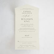 "Glide" - Savvy Wedding Invitations in Porcelain by Jennifer Postorino - Front Open