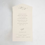 "Infinite" - Savvy Wedding Invitations in Ivory by Angela Thompson - Front Open