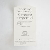 "Modern Monogram" - Savvy Wedding Invitations in Latte by Jackie Crawford - Front Open