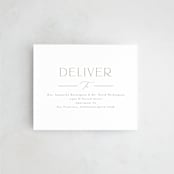 "The Hudson" - Savvy Wedding Invitations in Latte by Kristie Kern - FREE Recipient Addressing