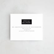 "Wedding Editorial" - Savvy Wedding Invitations in Tuxedo by Ana de Sousa - FREE Recipient Addressing