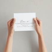 "Grande" - Savvy Wedding Invitations in Cotton by Carolyn Nicks - How it works