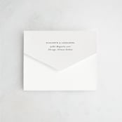 "Grande" - Savvy Wedding Invitations in Cotton by Carolyn Nicks - Closed