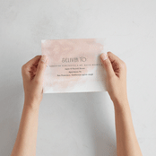 "First light" - Savvy Wedding Invitations in Blush by Itsy Belle Studio - How it works