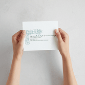 "Bloom" - Savvy Wedding Invitations in Waterfall by Kelly Watkins - How it works