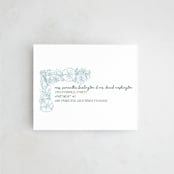 "Bloom" - Savvy Wedding Invitations in Waterfall by Kelly Watkins - FREE Recipient Addressing