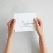 "Align" - Savvy Wedding Invitations in Cotton by Jennifer Postorino - How it works