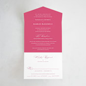 "Everlasting" - Savvy Wedding Invitations in Carnation by Jennifer Postorino - Front Open