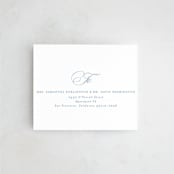 "Aristocratic" - Savvy Wedding Invitations in Sky by Creo Study - FREE Recipient Addressing