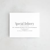"Modern Space" - Savvy Wedding Invitations in Cloud by Ashlee Townsend - FREE Recipient Addressing
